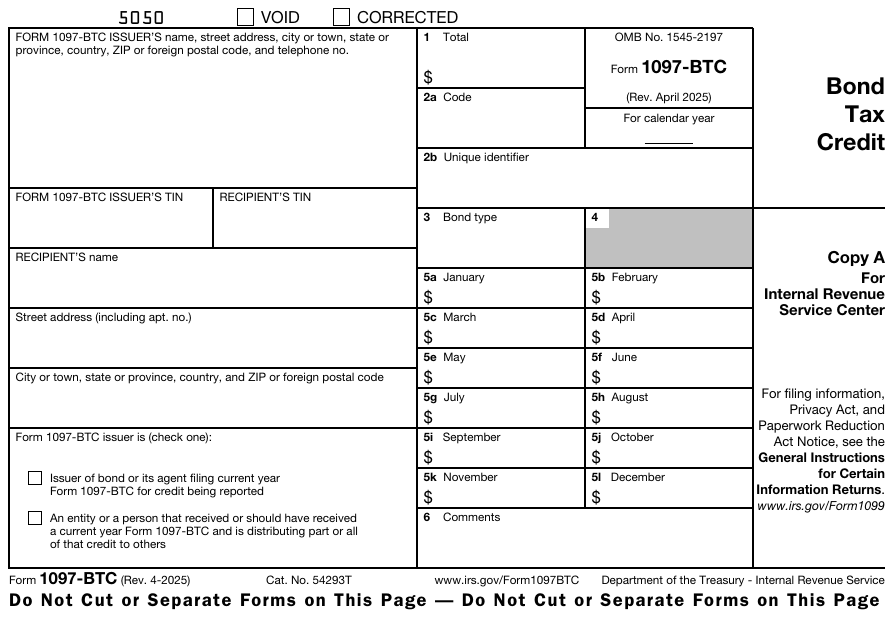 Form 1097-BTC Copy A