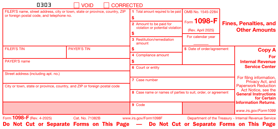 Form 1098-F Copy A