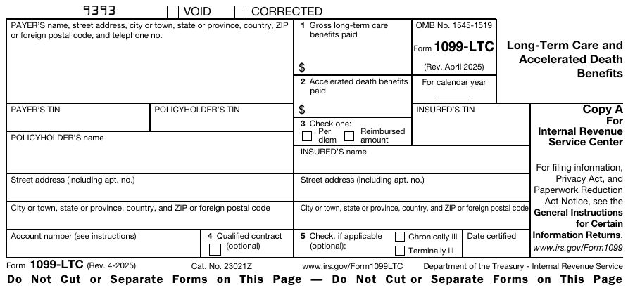 Form 1099-LTC Copy A