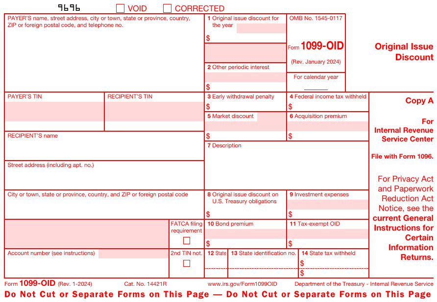 Form 1099-OID Copy A