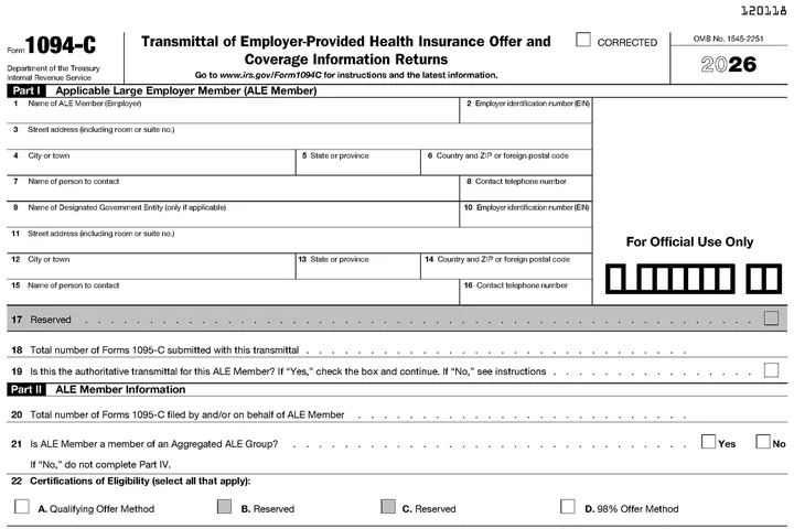 Form 1094-C