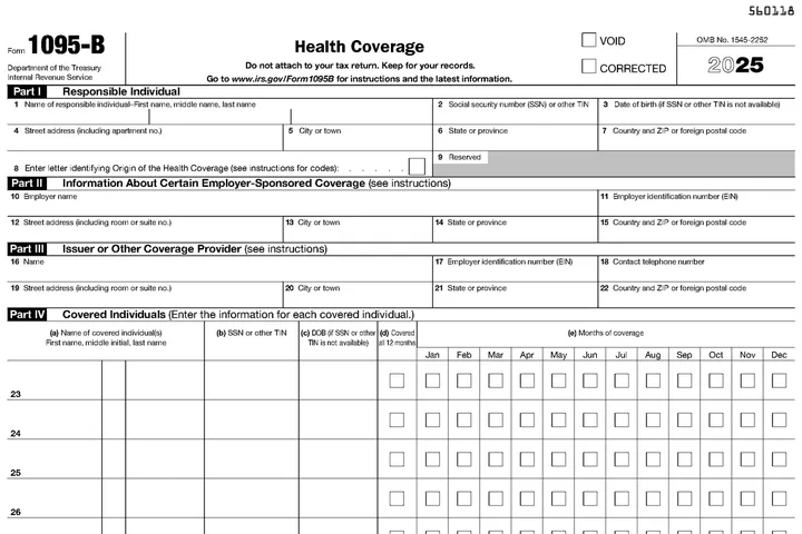 Form 1095-B
