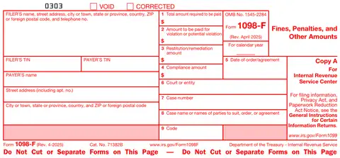 Form 1098-F Copy A