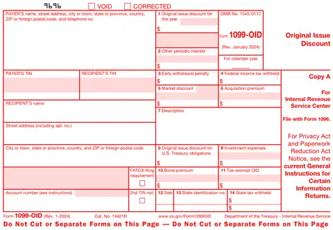 Form 1099-OID Copy A