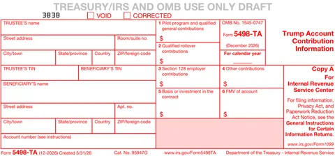 Form 5498-TA Copy A