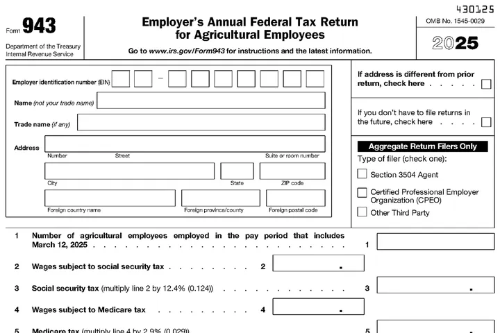 Form 943