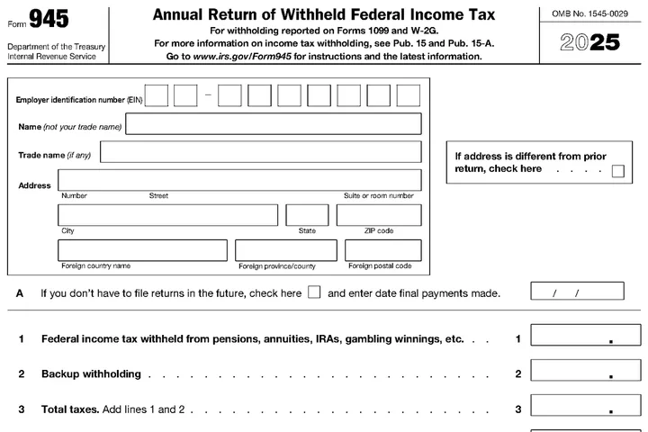 Form 945
